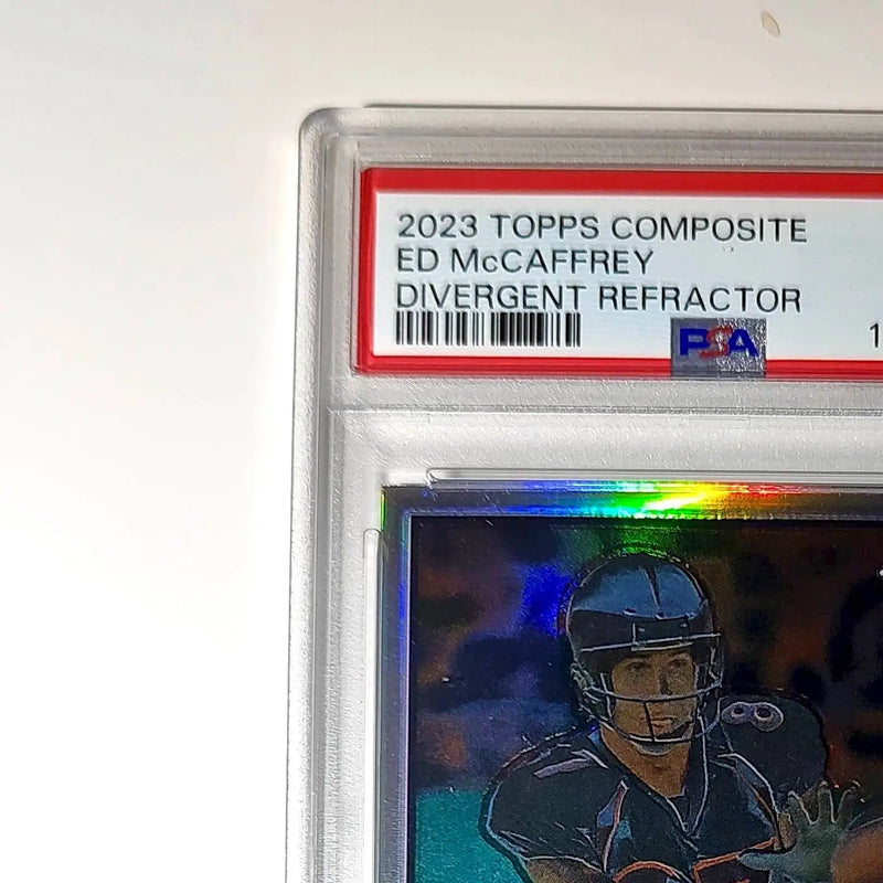 Ed McCaffrey 2023 Topps Chrome #42 Sepia Refractors PSA 9 Mint