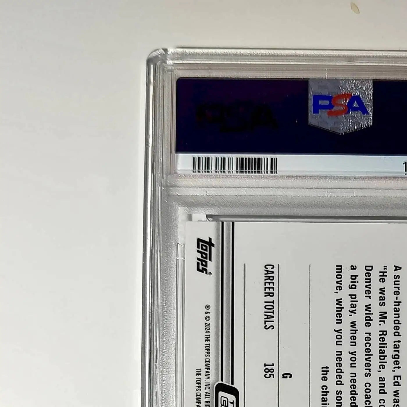 Ed McCaffrey 2023 Topps Chrome #42 Sepia Refractors PSA 9 Mint