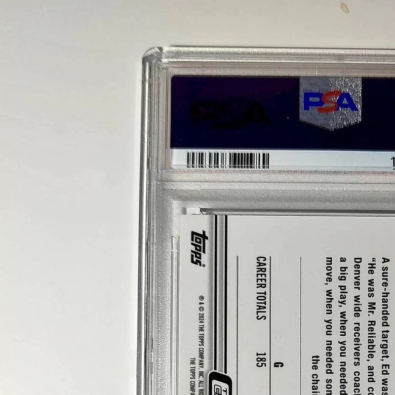 Ed McCaffrey 2023 Topps Chrome #42 Sepia Refractors PSA 9 Mint