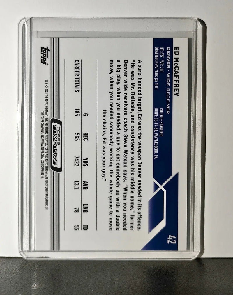 Ed McCaffrey 2023 Topps Chrome NFL #42 Card Denver Broncos