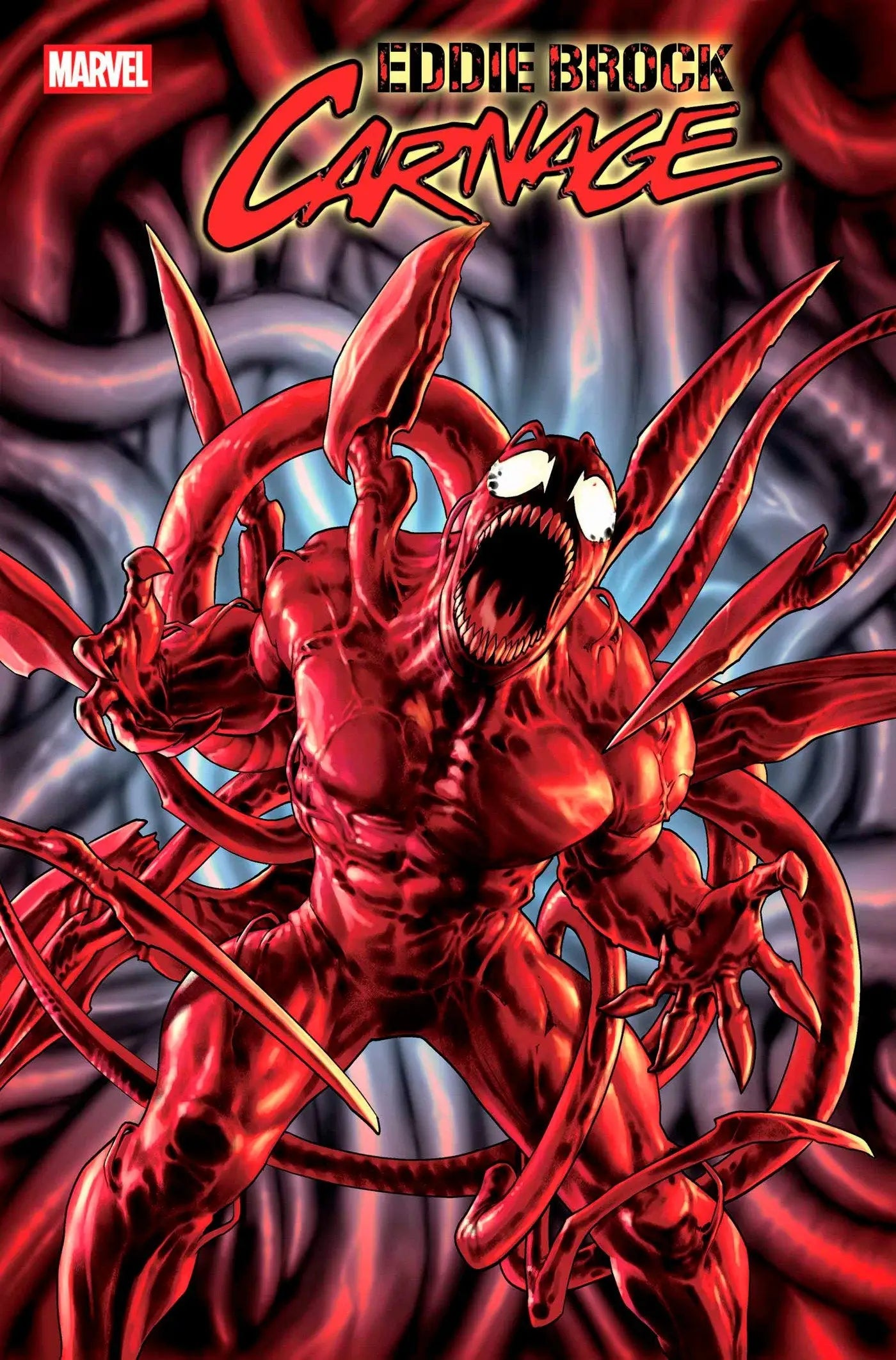 Eddie Brock Carnage comic book cover from Eddie Brock Carnage Oceanic Airlines series