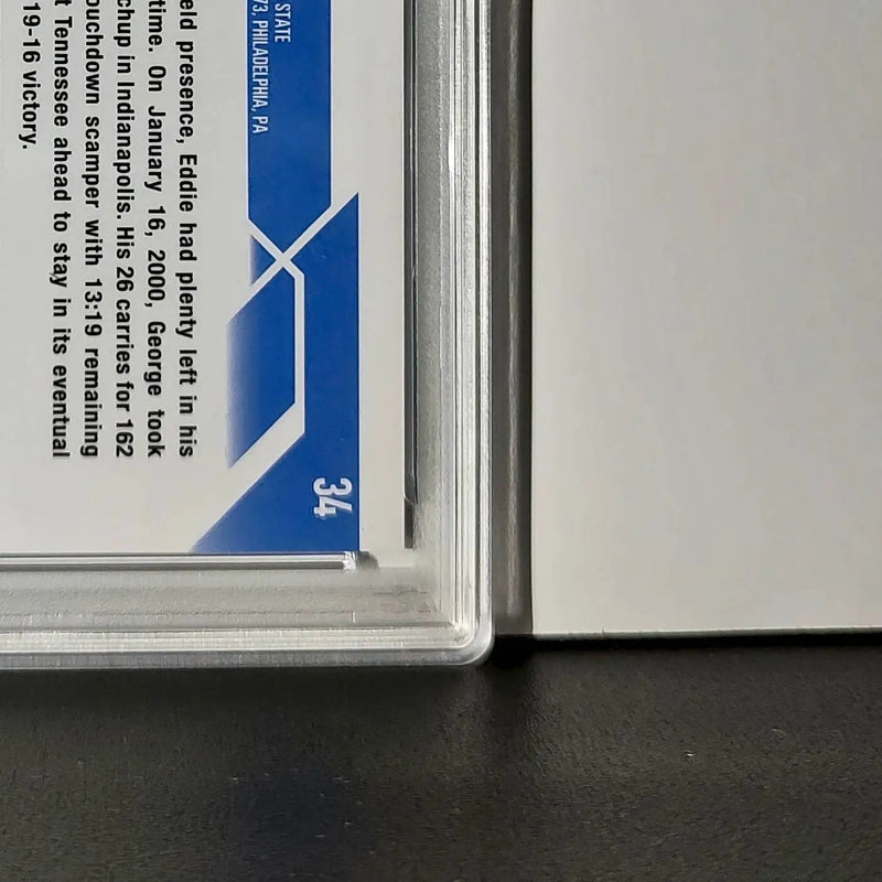 Eddie George 2023 Topps Chrome 012/250 #34 Purple Speckle Refractors PSA 9 Mint
