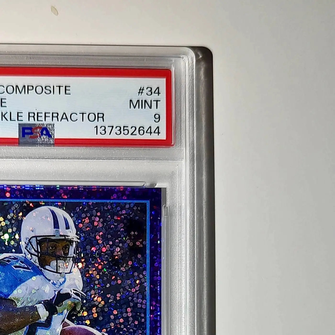Eddie George 2023 Topps Chrome 012/250 #34 Purple Speckle Refractors PSA 9 Mint