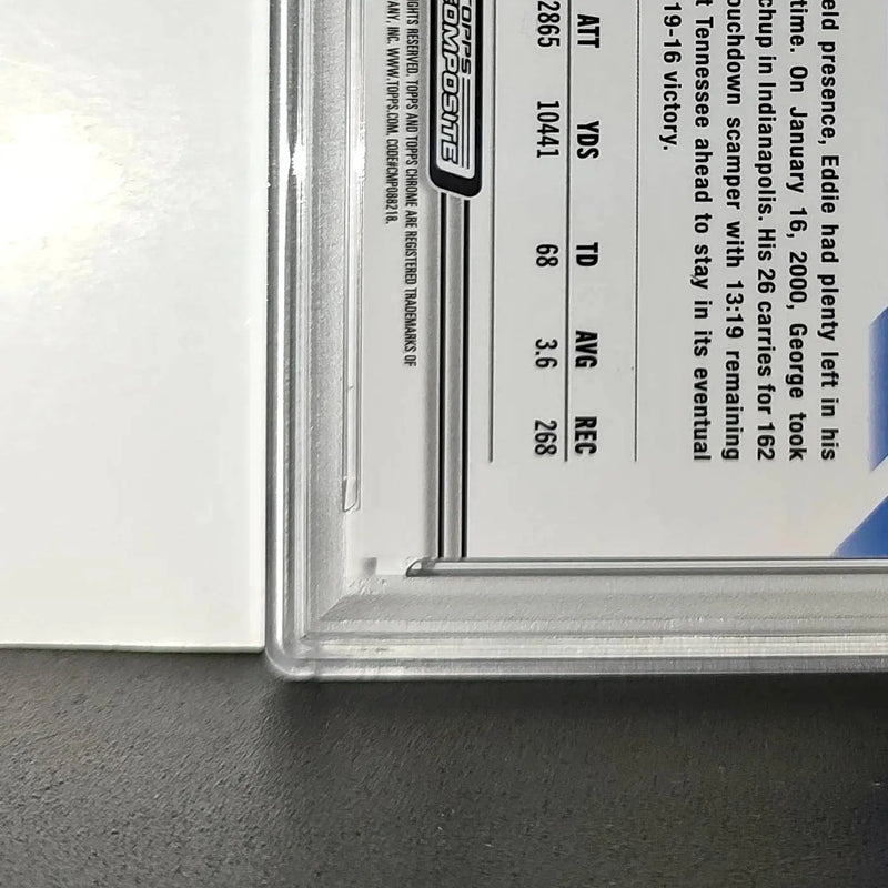 Eddie George 2023 Topps Chrome 012/250 #34 Purple Speckle Refractors PSA 9 Mint