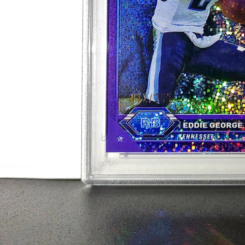 Eddie George 2023 Topps Chrome 012/250 #34 Purple Speckle Refractors PSA 9 Mint