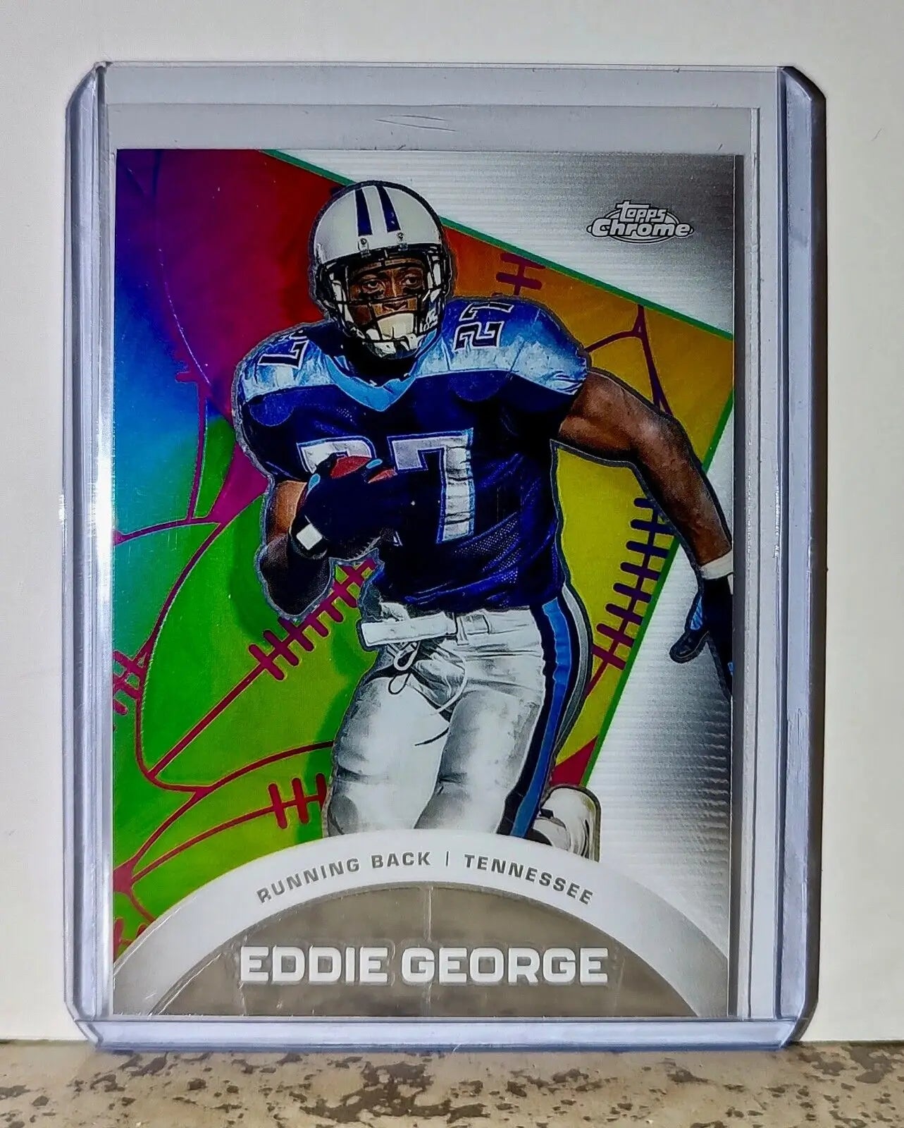 Eddie George 2023 Topps Chrome All-Etch NFL #CAE-16 Card Tennessee Titans - Football Card Single