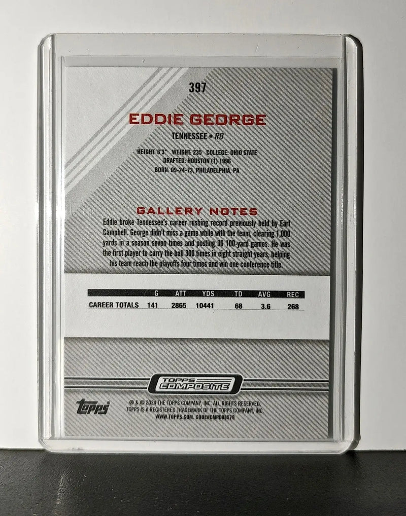 Eddie George 2023 Topps Gallery NFL #397 Card Tennessee Titans