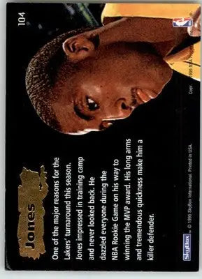 Eddie Jones - 1994-95 SkyBox E-Motion - #104 - Basketball - Basketball Card Single