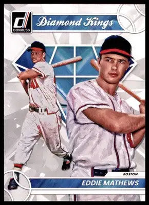 Eddie Mathews 2023 Donruss Diamond Kings #13 Boston Braves - Baseball Card Single