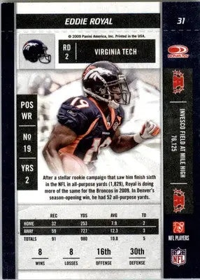 Eddie Royal - 2009 Playoff Contenders - #31 - Football - Football Card Single