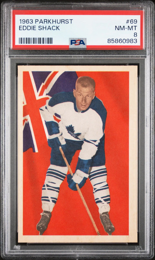 Eddie Shack 1963 Parkhurst #69 PSA 8 Nm-Mint 8 - Hockey Card Single