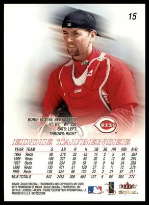 Eddie Taubensee 2000 SkyBox #15 Cincinnati Reds - Baseball Card Single