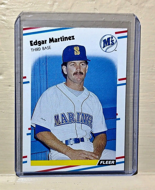 Edgar Martinez 1988 Fleer MLB #378 Baseball Card Seattle Mariners - Baseball Card Single