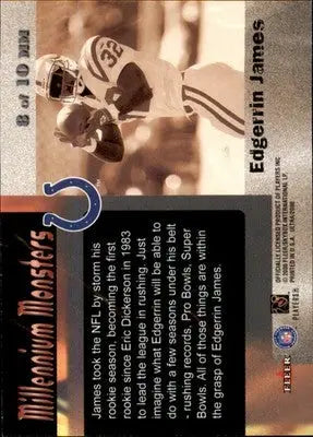 Edgerrin James - 2000 Ultra - #8 MM - Millennium Monsters Football - Football Card Single