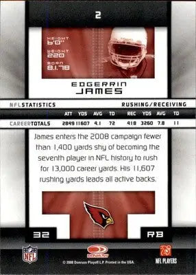 Edgerrin James - 2008 Donruss Elite - #2 - Football - Football Card Single