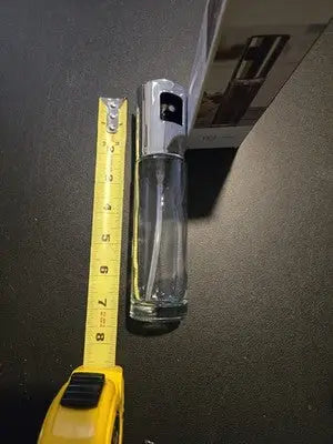 Edible Oil Spray Bottle 100ml Glass Refillable Pump Spray Mister Olive Kitchen - General Merchandise