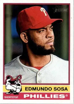 Edmundo Sosa - 2025 Topps Heritage - #250 - Baseball - Baseball Card Single