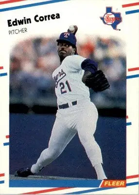 Edwin Correa - 1988 Fleer - #464 - Baseball - Baseball Card Single