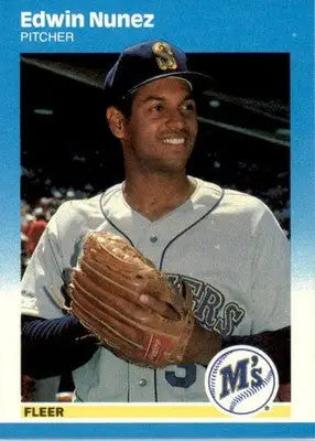 Edwin Nunez - 1987 Fleer Update - #U-92 - Baseball - Baseball Card Single