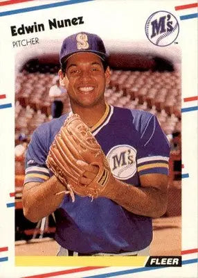 Edwin Nunez - 1988 Fleer - #383 - Baseball - Baseball Card Single