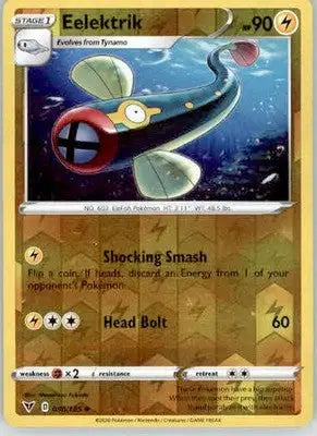 Eelektrik - SWSH04: Vivid Voltage - 058/185 - Reverse Holo LP - Pokémon Card Single