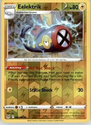 Eelektrik - SWSH11: Lost Origin - 060/196 - Reverse Holo LP - Pokémon Card Single