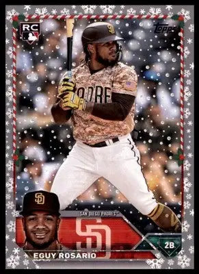 Eguy Rosario 2023 Topps Holiday Metallic #H28 San Diego Padres - Baseball Card Single