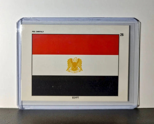 Egypt Flag 1991 Topps Desert Storm #26 Sticker Card - Non-Sports Card Single