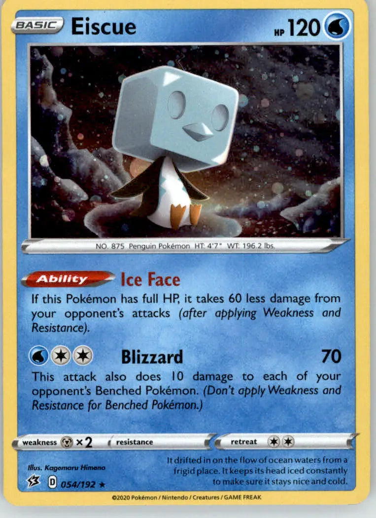 Eiscue - Miscellaneous Cards & Products - 054/192 - Holo NM Pokemon - Pokémon Card Single