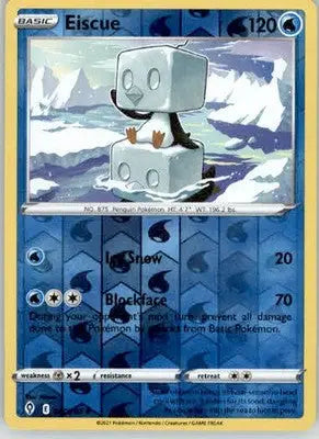 Eiscue - SWSH07: Evolving Skies - 047/203 - Reverse Holo LP - Pokémon Card Single
