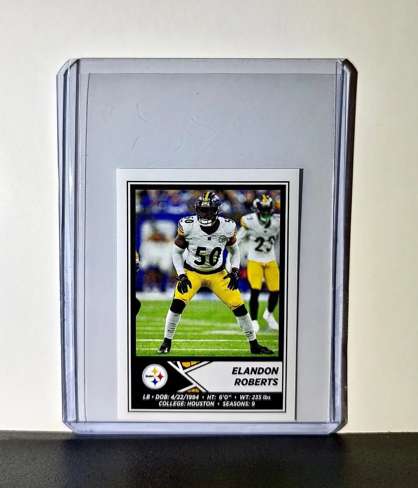 Elandon Roberts 2024 Panini NFL Sticker #163 Pittsburgh Steelers