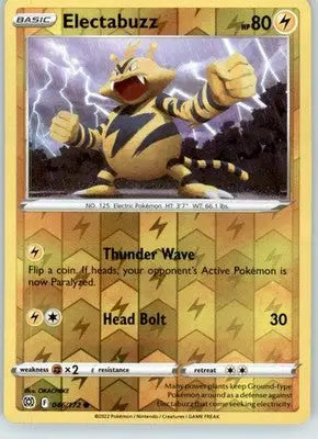 Electabuzz - SWSH09: Brilliant Stars - 046/172 - Reverse Holo LP - Pokémon Card Single