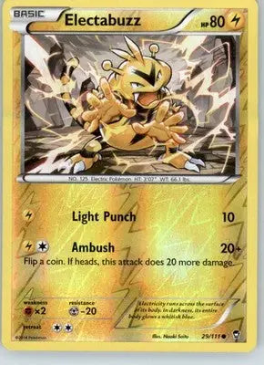 Electabuzz - XY - Furious Fists - 29/111 - Reverse Holo LP - Pokémon Card Single