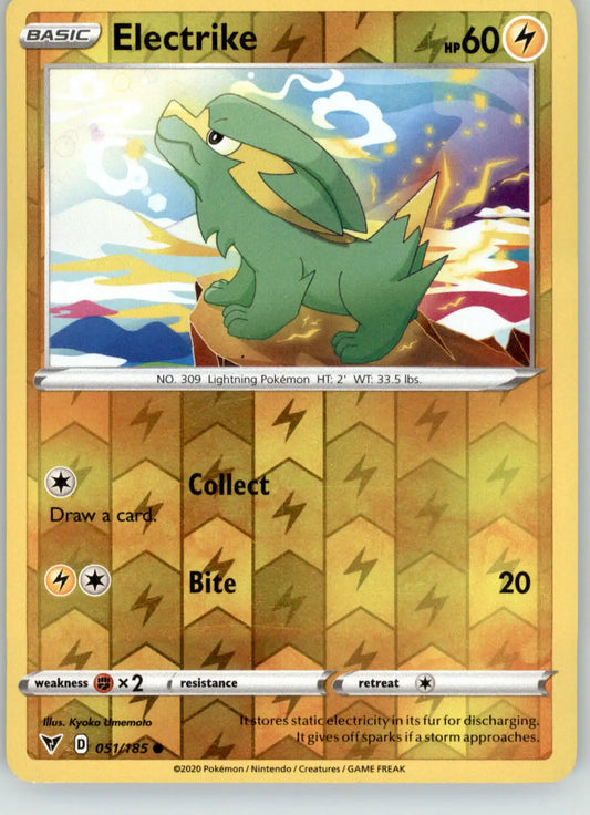 Electrike - Vivid Voltage - 051/185 - Reverse Holo LP Pokemon - Pokémon Card Single
