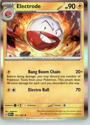 Electrode - 151 - 101/165 - Holo NM Pokemon - Pokémon Card Single