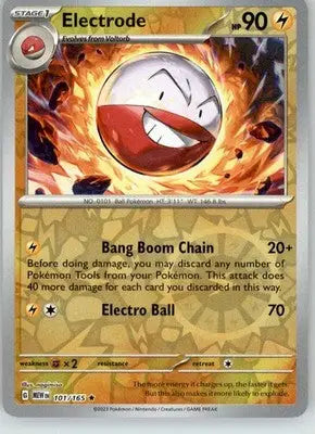 Electrode - 151 - 101/165 - Reverse Holo NM Pokemon - Pokémon Card Single