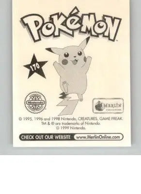 Electrode - 1999 Merlin Pokemon Stickers - #170 - Non_sport - Pokémon Card Single