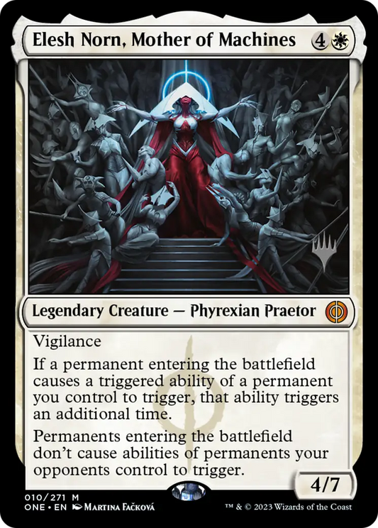 Elesh Norn Mother of Machines (Promo Pack) [Phyrexia: All Will Be One Promos] - Magic Card Single
