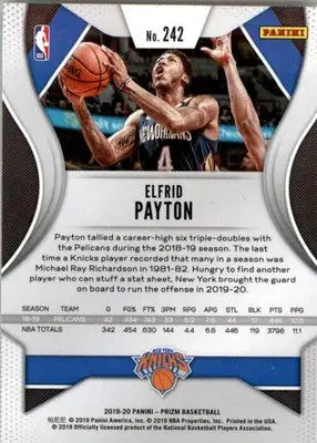 Elfrid Payton - 2019-20 Panini Prizm - #242 - Basketball - Basketball Card Single