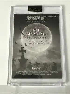 Eli Manning 1/1 Wild Card 2025 Monster Hits MHWW-EM Monster Hunt SSP - Football Card Single