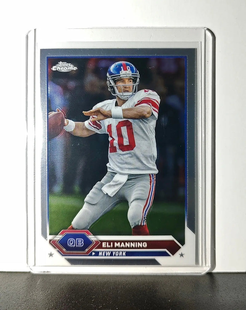 Eli Manning 2023 Topps Chrome NFL #23 Card New York Giants