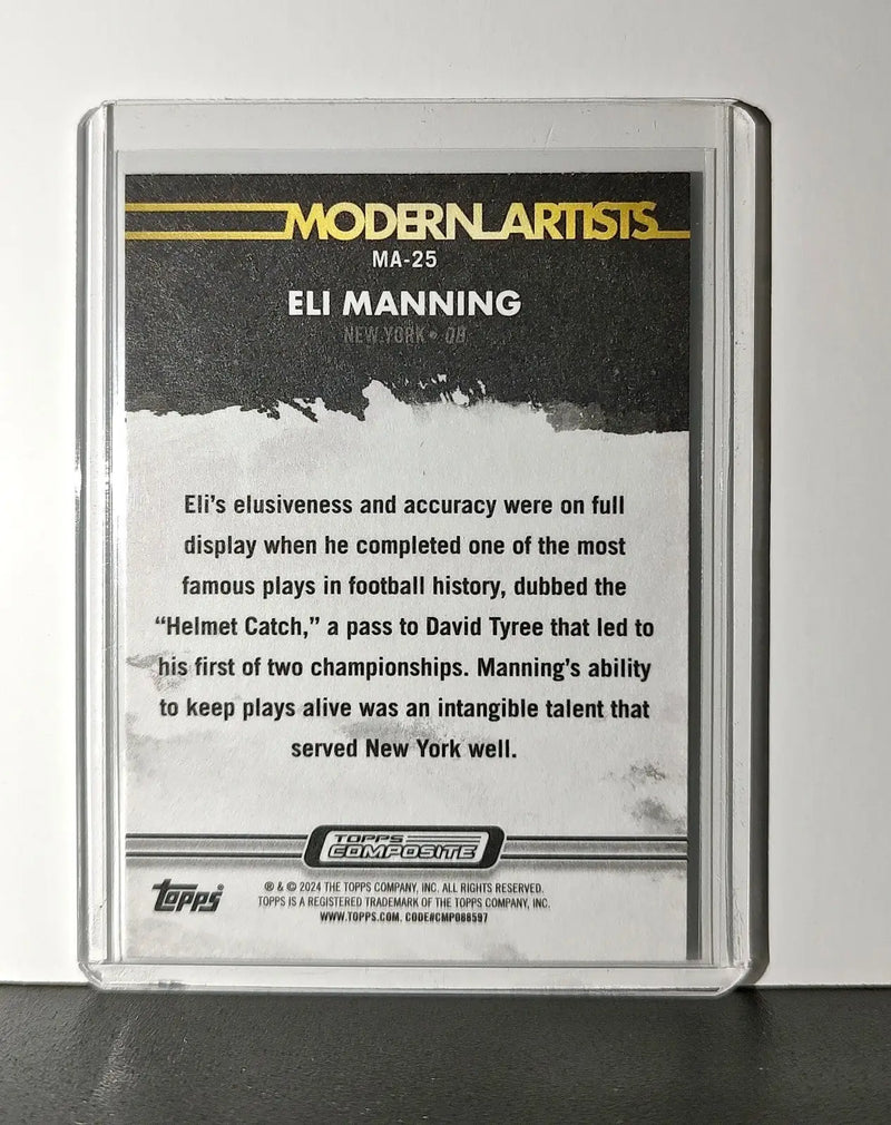 Eli Manning 2023 Topps Gallery Modern Artists NFL #MA-25 Card New York Giants