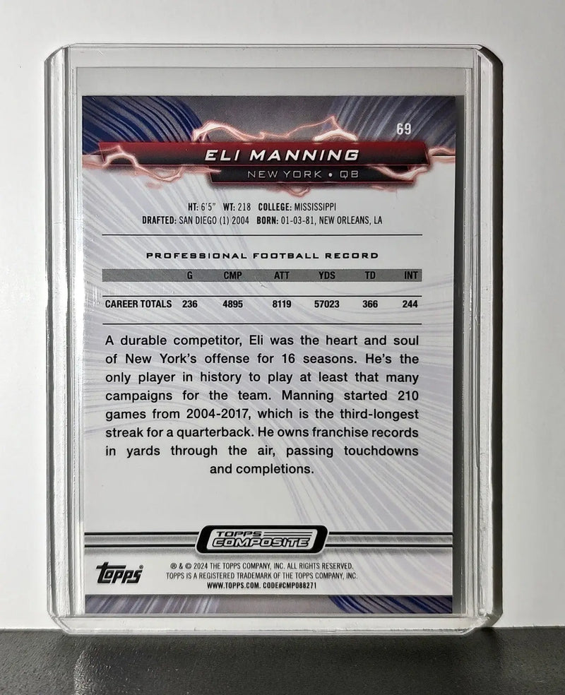 Eli Manning 2023 Topps Resurgence NFL #69 Football Card New York Giants