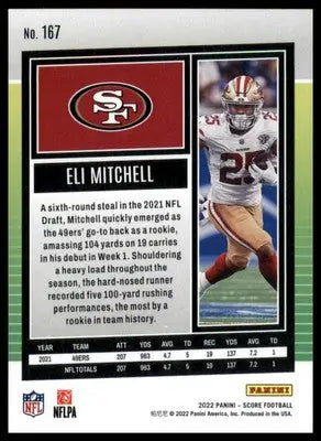 Eli Mitchell 2022 Score #167 San Francisco 49ers