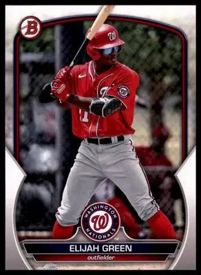 Elijah Green 2023 Bowman Prospects #BP-23 Washington Nationals - Baseball Card Single