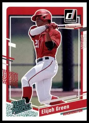 Elijah Green 2023 Donruss #37 Washington Nationals - Baseball Card Single
