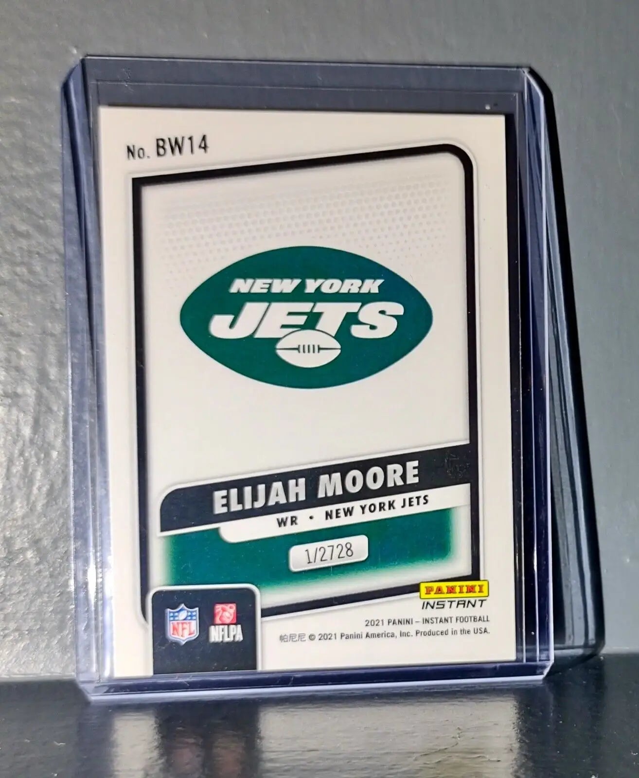 Elijah Moore 2021 Panini NFL Black and White Rookies #14 Card 1/2728 - Football Card Single