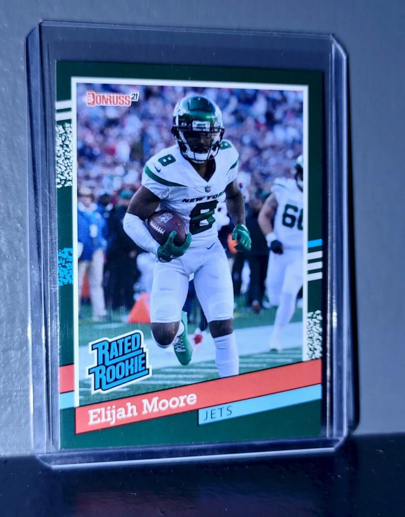 Elijah Moore 2021 Panini NFL Rated Rookie Retro #14 Rookie Card 1/2231 - Football Card Single