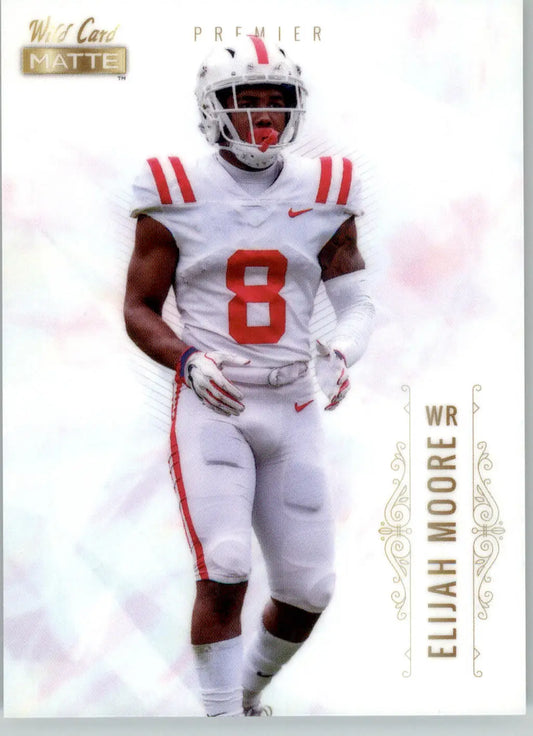 Elijah Moore - 2021 Wild Card Matte White - #MBC-37 - Football - Football Card Single