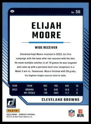 Elijah Moore 2024 Donruss #56 Cleveland Browns